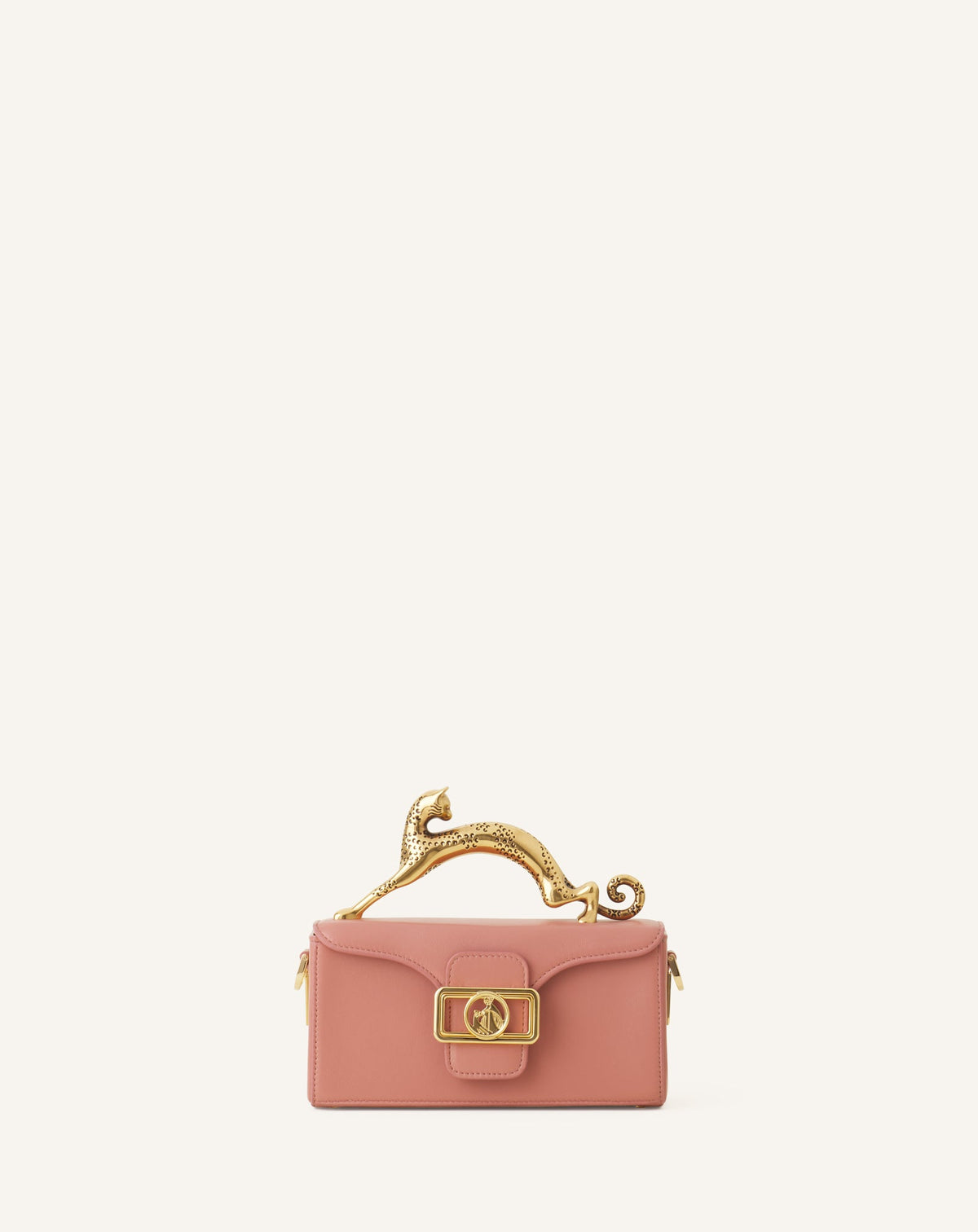Pink Nano Pencil Cat Leather Bag
