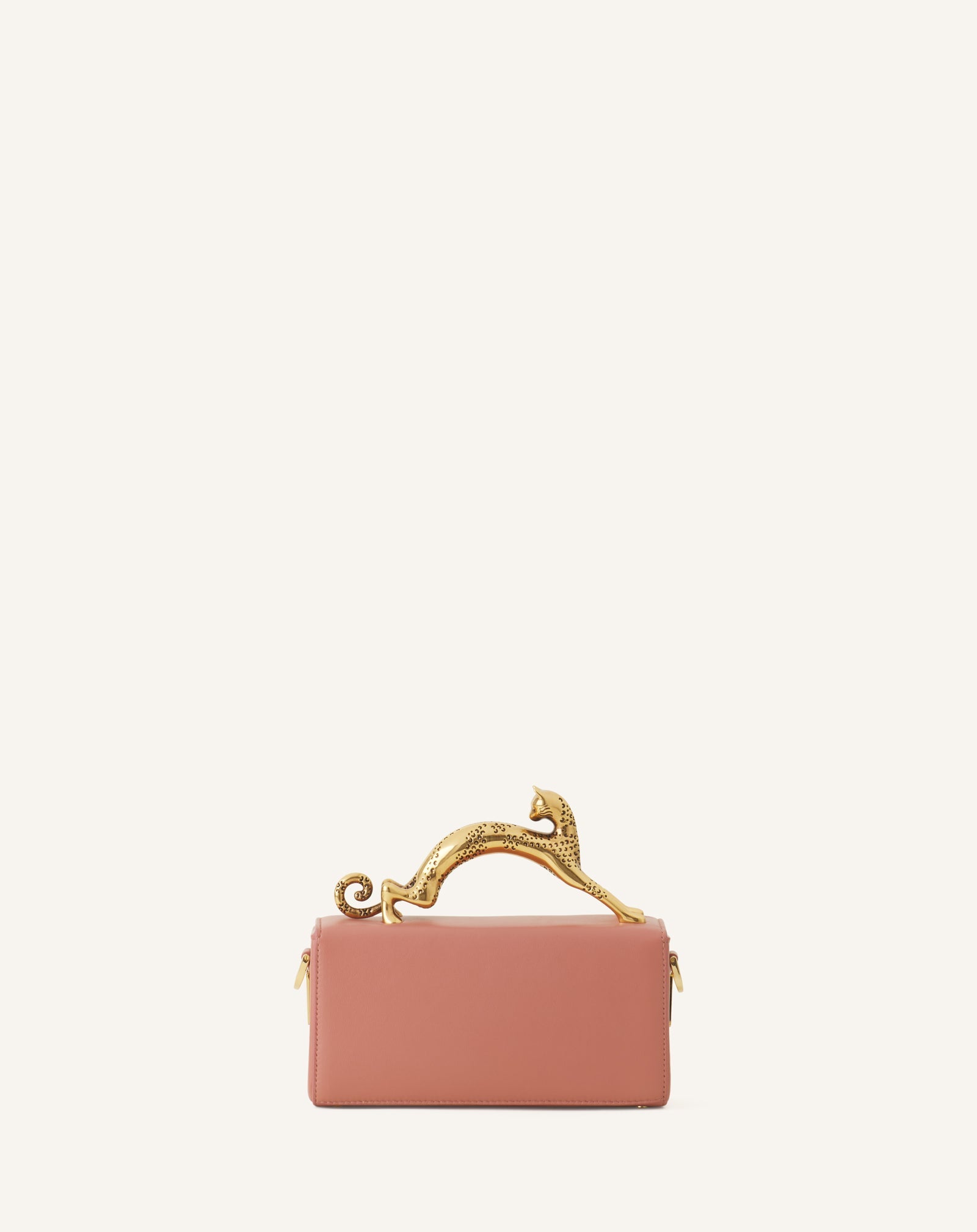 Pink Nano Pencil Cat Leather Bag