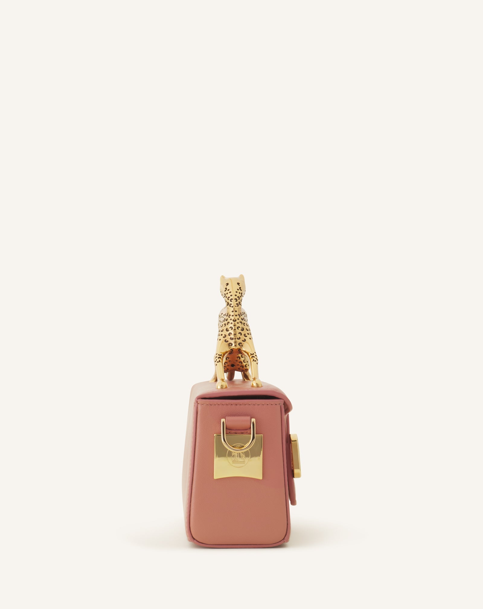 Pink Nano Pencil Cat Leather Bag