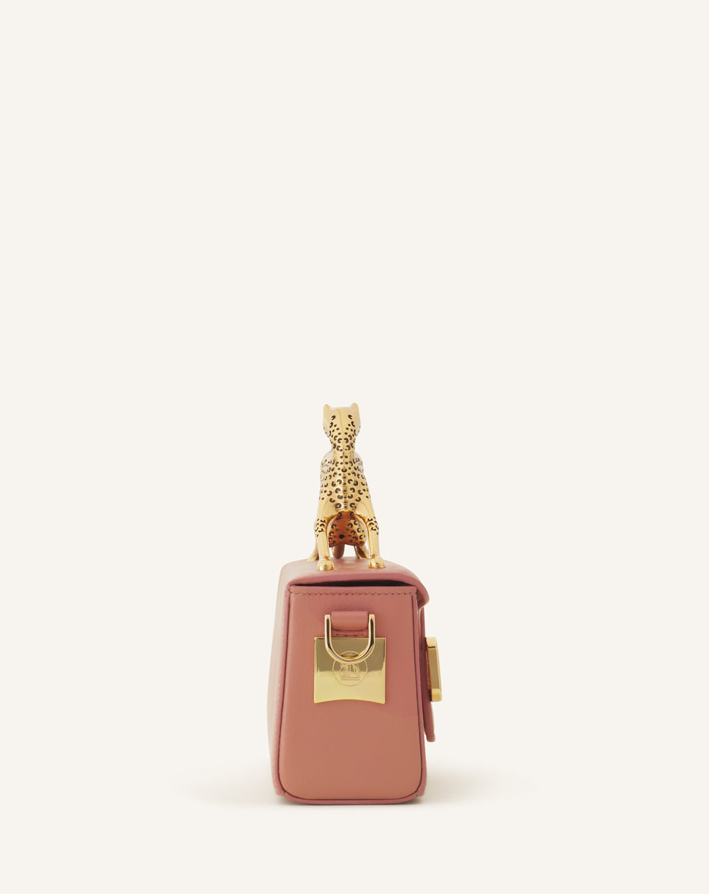Pink Nano Pencil Cat Leather Bag