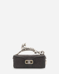 Black Medium Pencil Cat Bag In Python