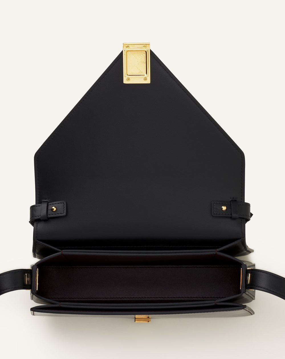 Black Concerto Arpege Patent Leather Bag