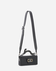 Black Nano Pencil Cat Leather Bag