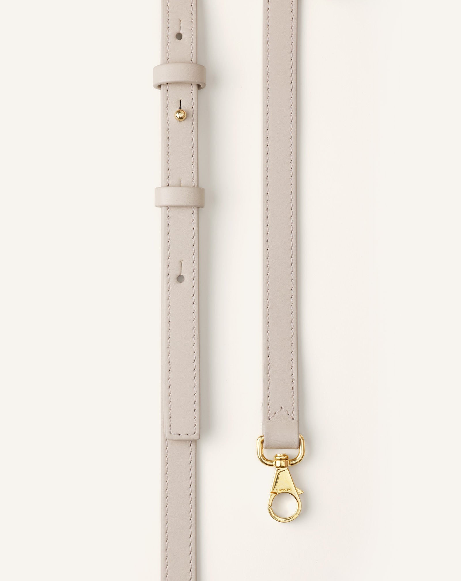 White Catch By Lanvin Medium Leather Bucket Bag