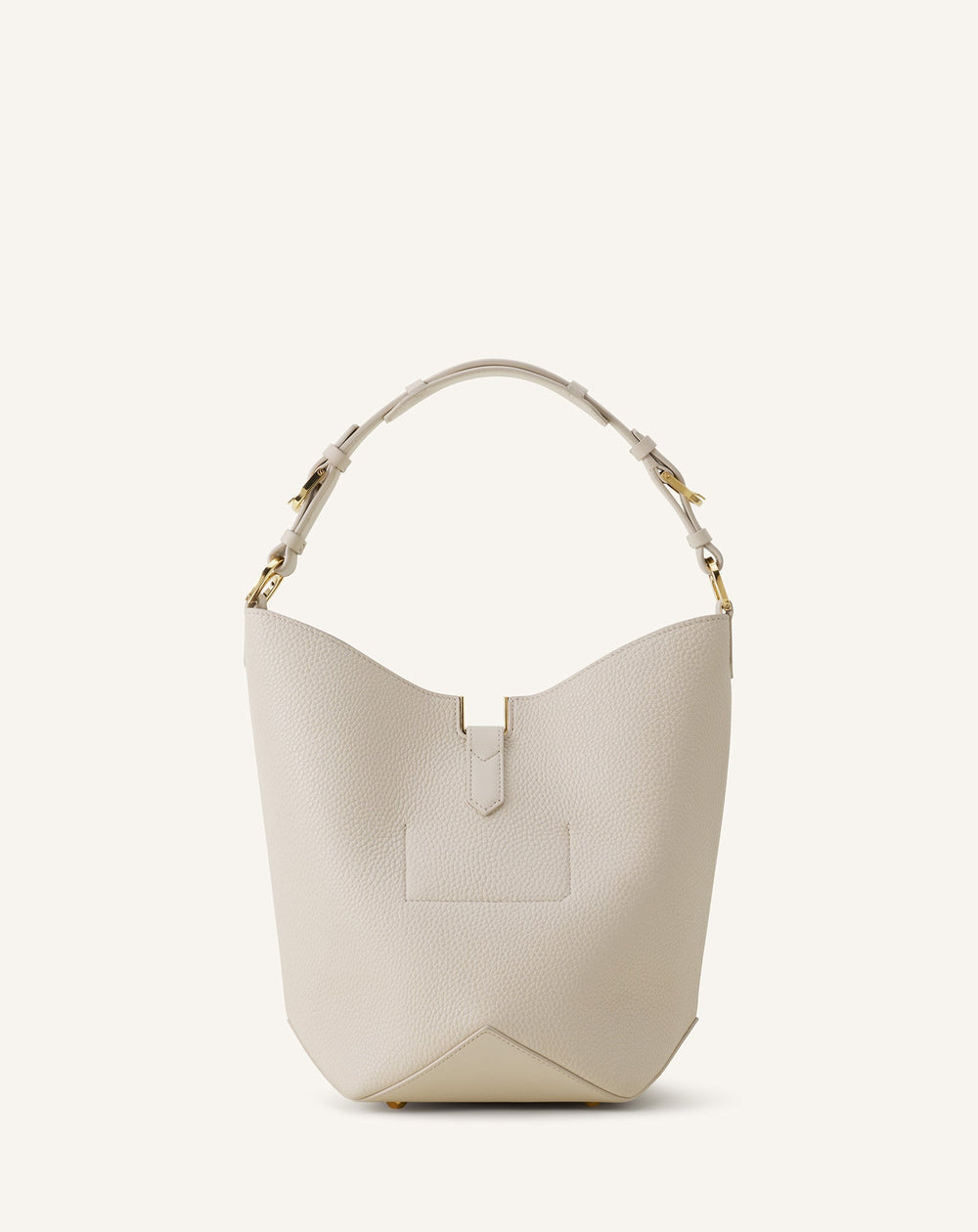White Catch By Lanvin Medium Leather Bucket Bag