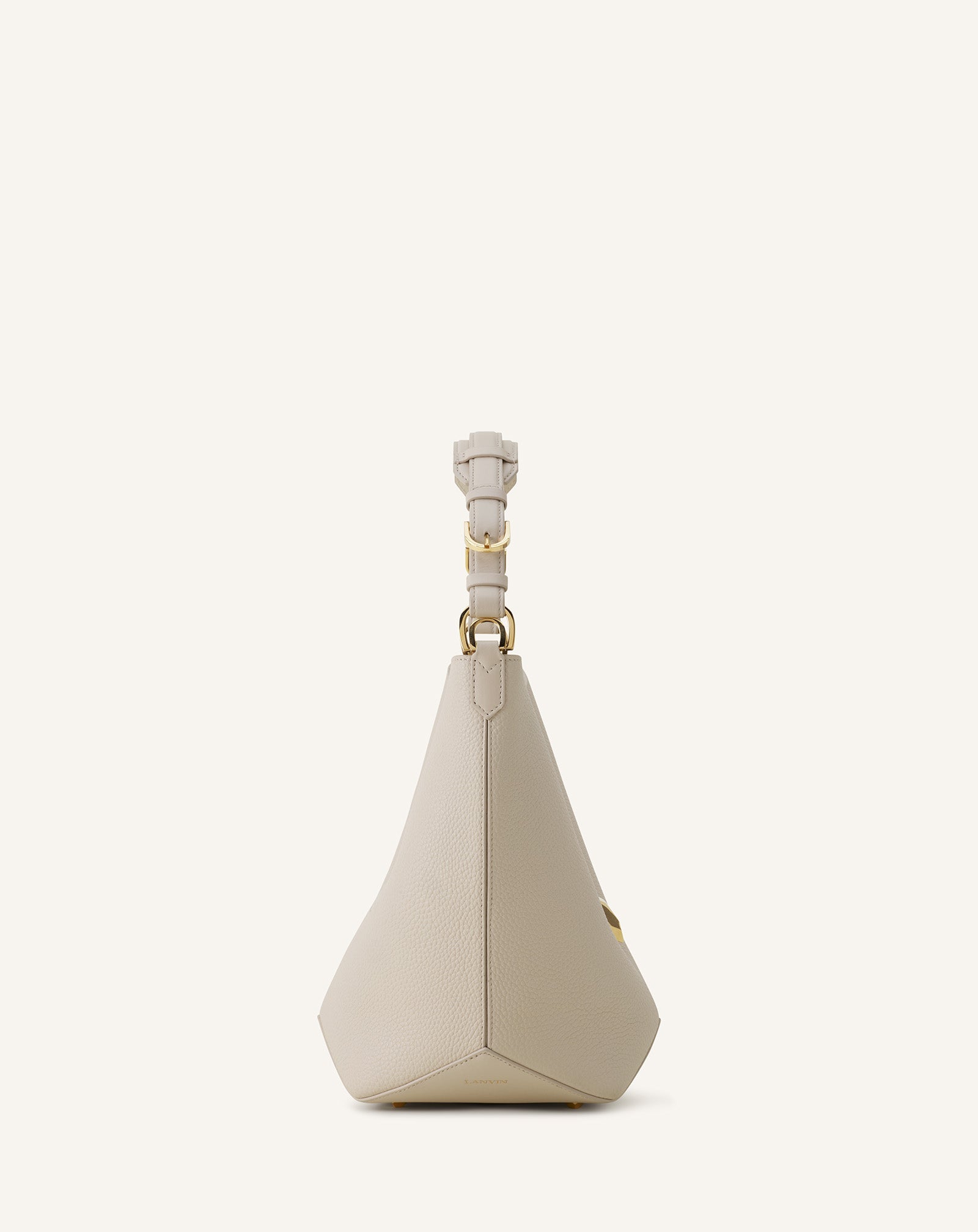 White Catch By Lanvin Medium Leather Bucket Bag