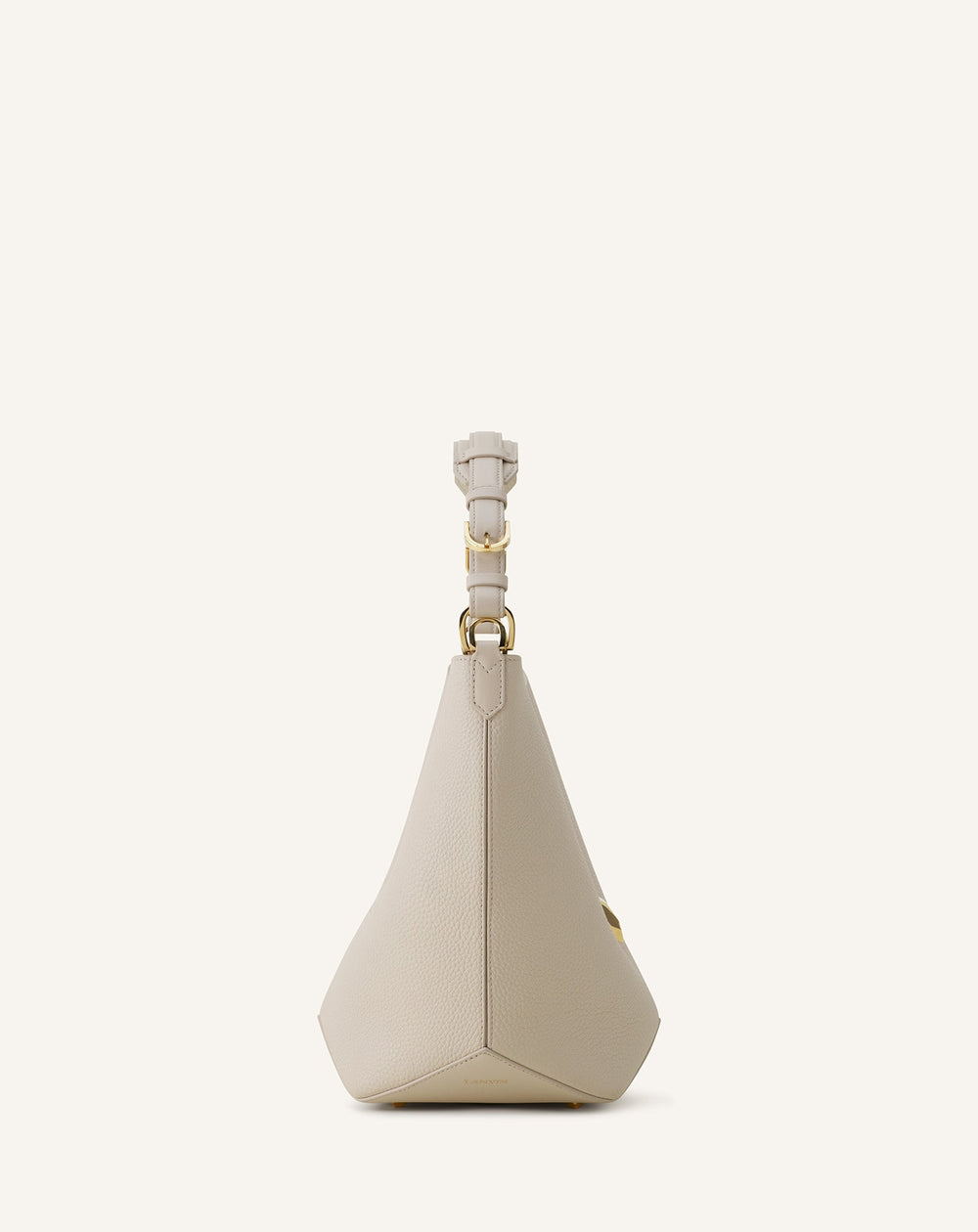 White Catch By Lanvin Medium Leather Bucket Bag