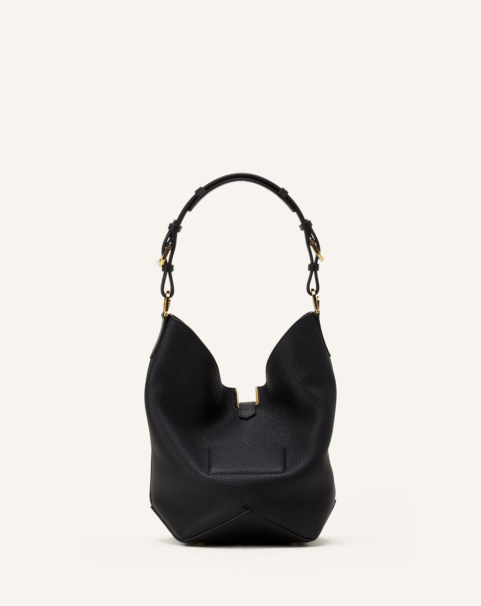Black Catch By Lanvin Medium Leather Bucket Bag