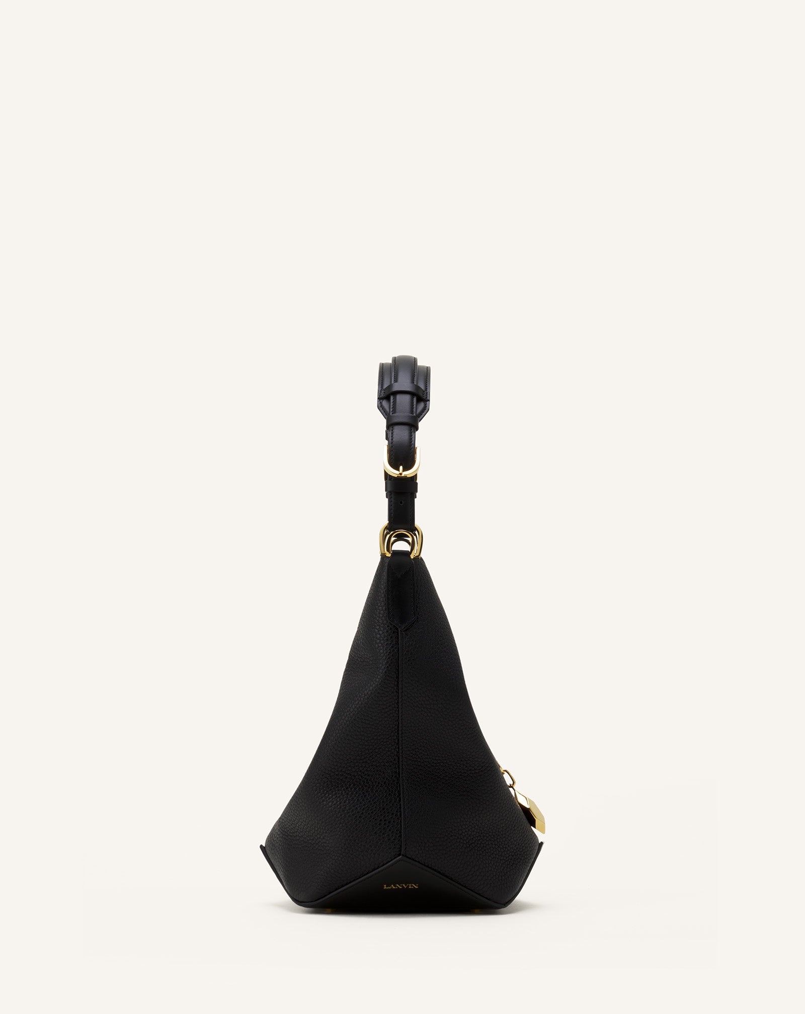 Black Catch By Lanvin Medium Leather Bucket Bag