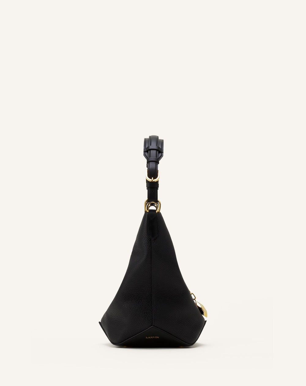 Black Catch By Lanvin Medium Leather Bucket Bag
