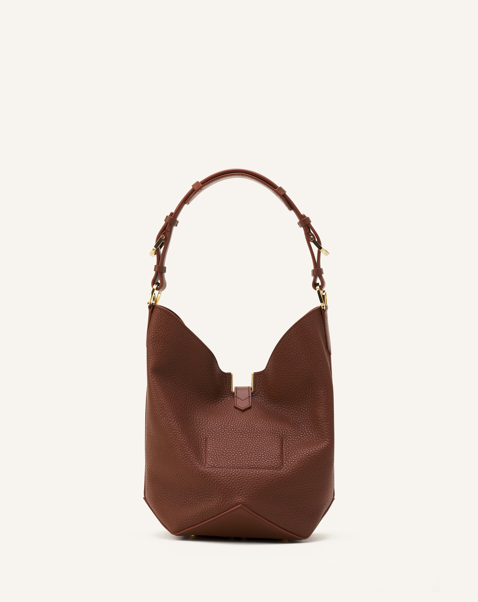Brown Catch By Lanvin Medium Leather Bucket Bag