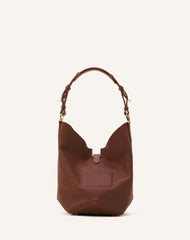 Brown Catch By Lanvin Medium Leather Bucket Bag
