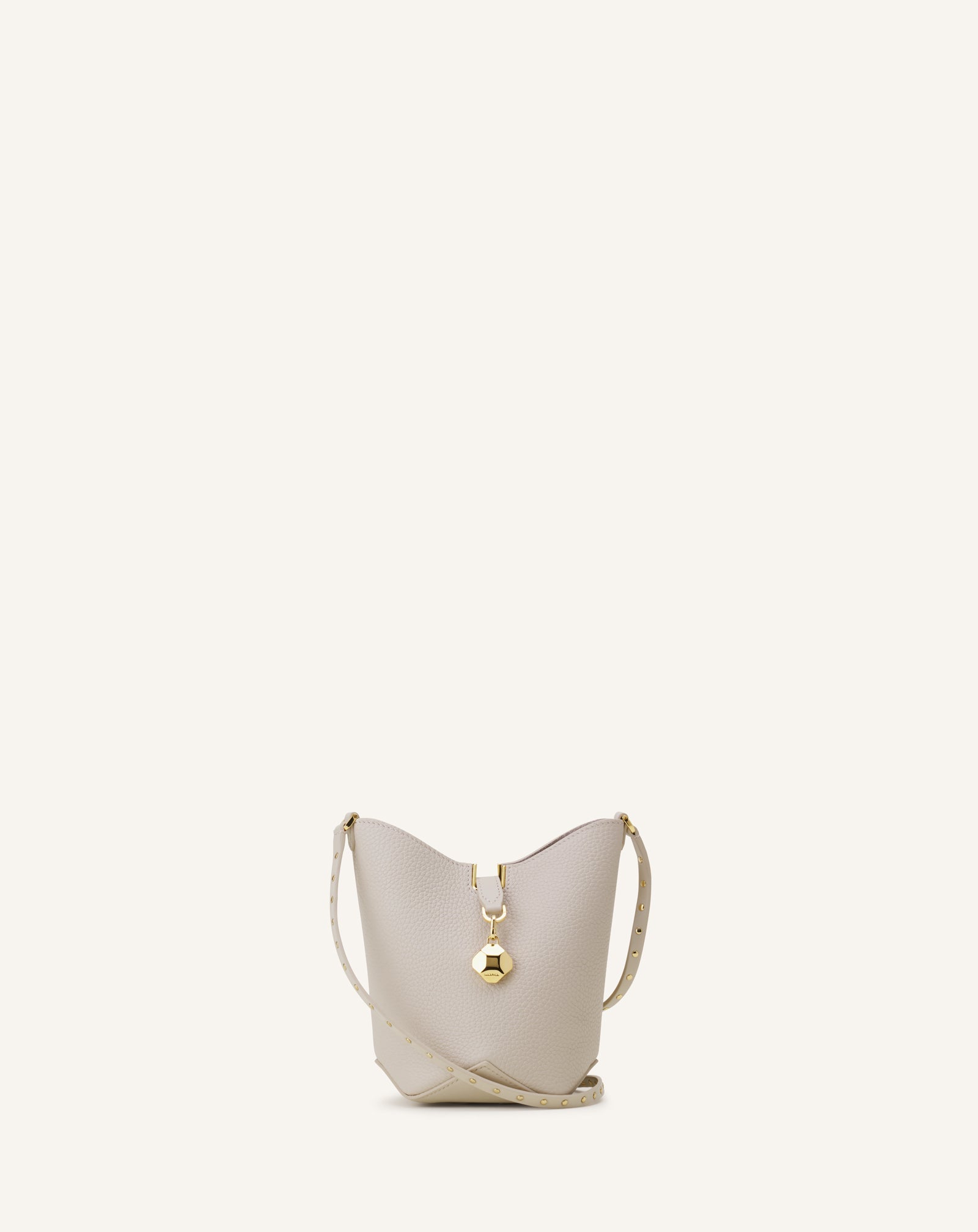 White Catch Nano By Lanvin Leather Bucket Bag
