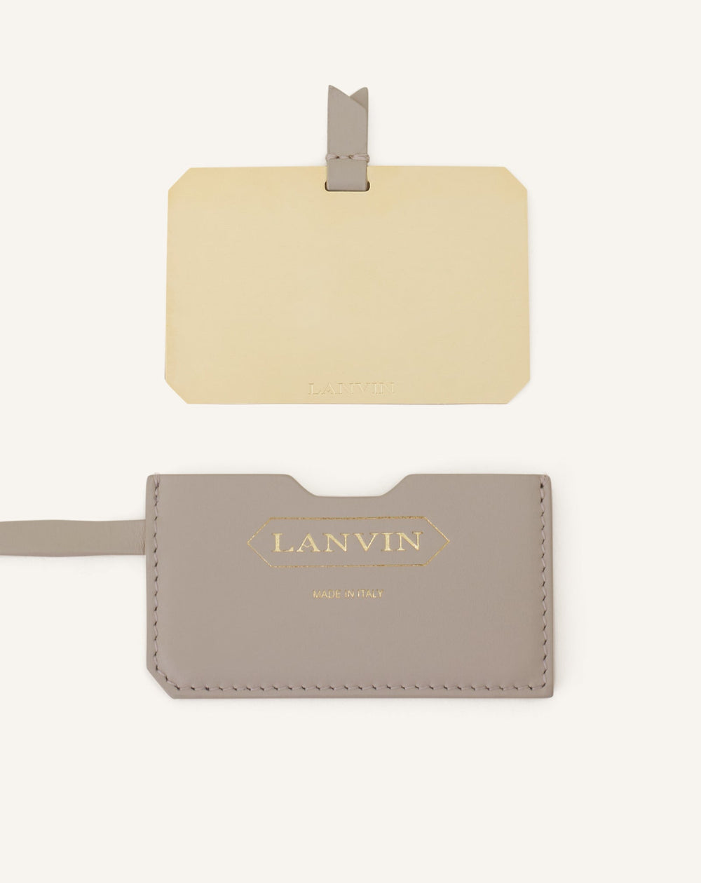 White Catch Nano By Lanvin Leather Bucket Bag
