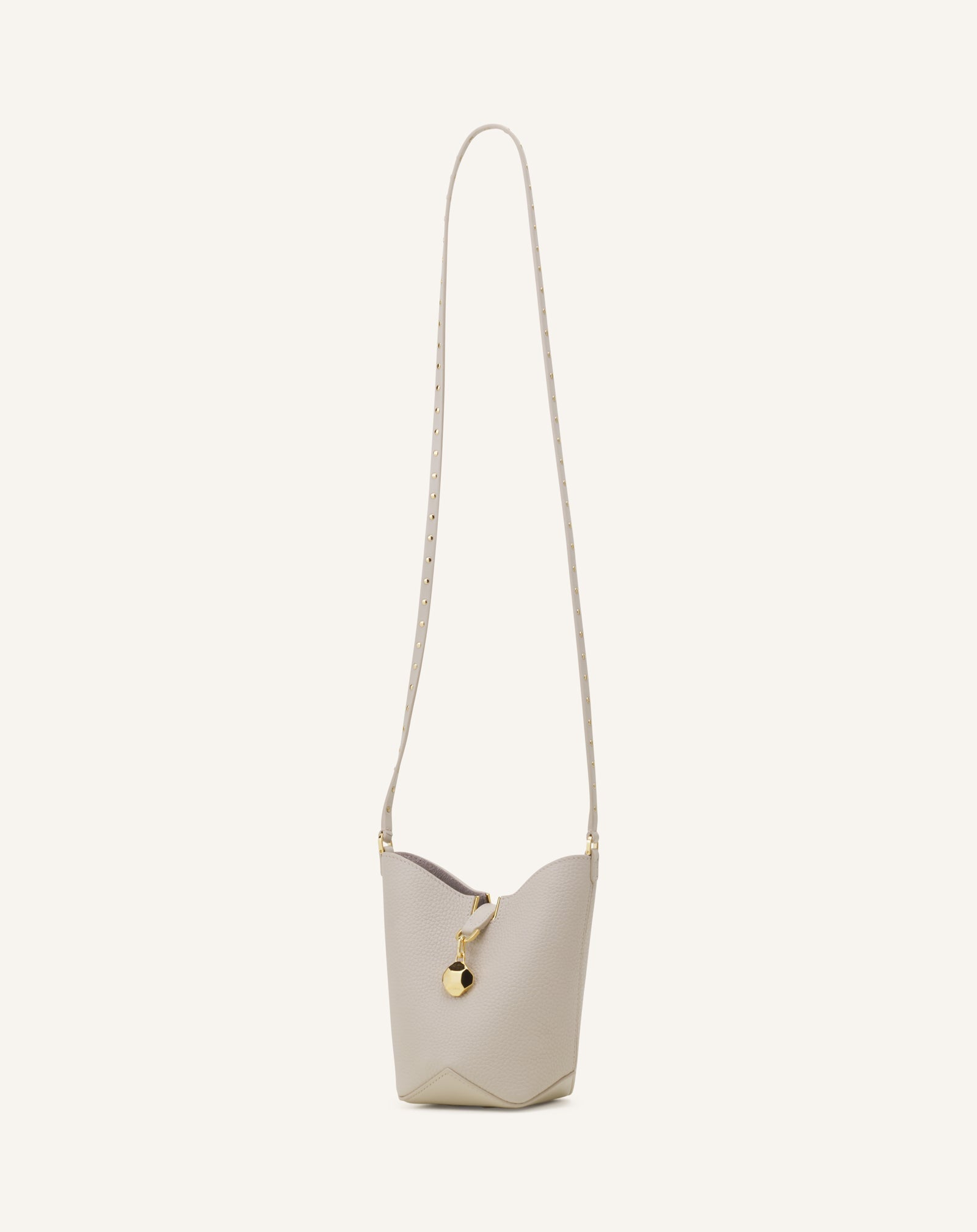 White Catch Nano By Lanvin Leather Bucket Bag
