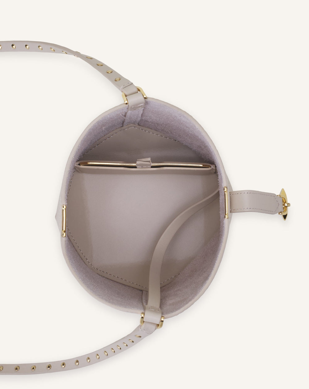 White Catch Nano By Lanvin Leather Bucket Bag