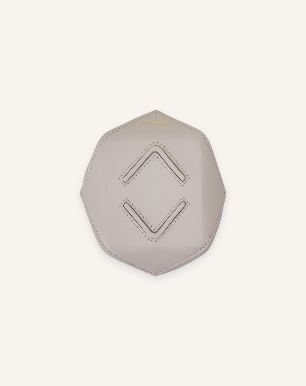 White Catch Nano By Lanvin Leather Bucket Bag