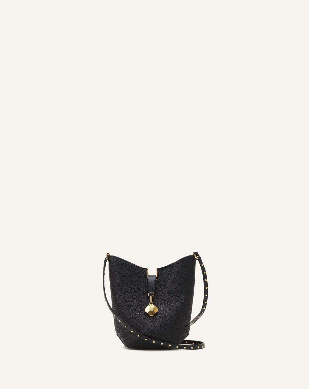 Black Catch Nano By Lanvin Leather Bucket Bag