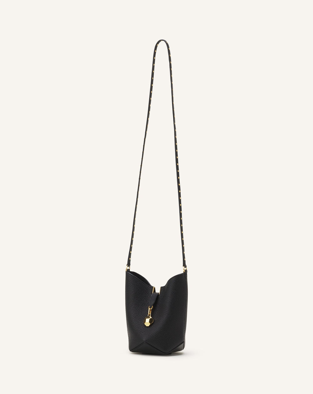 Black Catch Nano By Lanvin Leather Bucket Bag