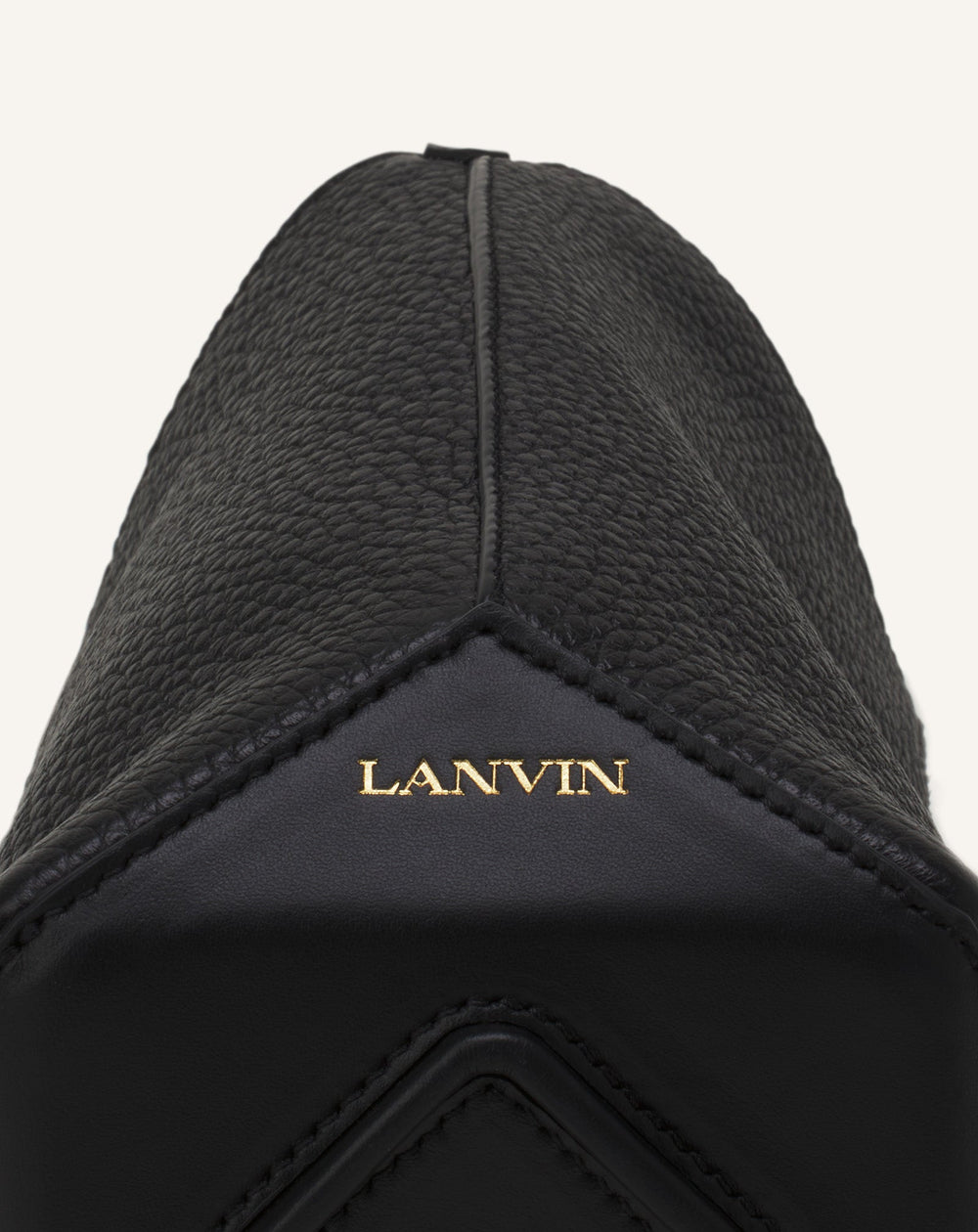 Black Catch Nano By Lanvin Leather Bucket Bag