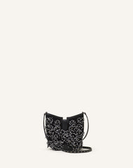 Sac Seau Catch By Lanvin En Cuir Brodé Black