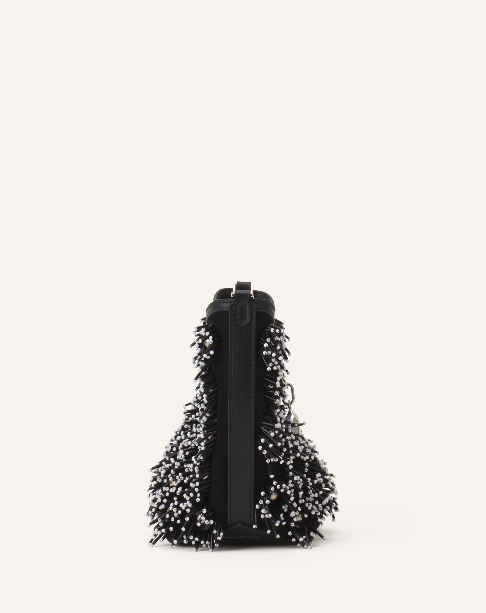 Sac Seau Catch By Lanvin En Cuir Brodé Black