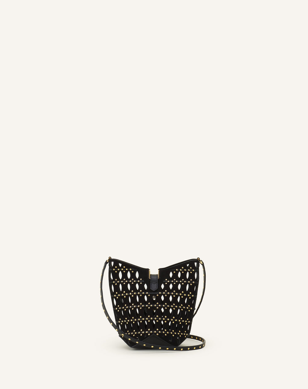 Black Catch Nano By Lanvin Bucket Bag In Suede