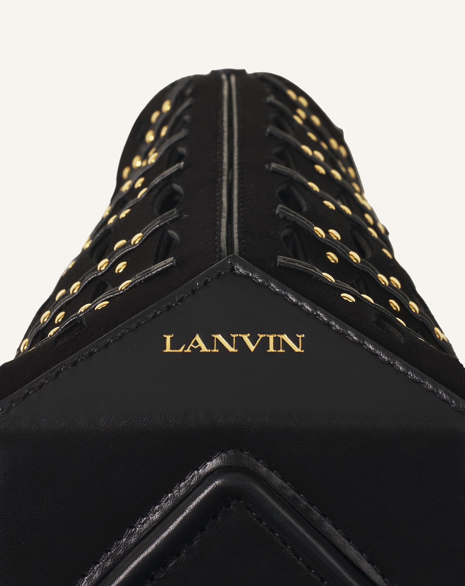 Black Catch Nano By Lanvin Bucket Bag In Suede