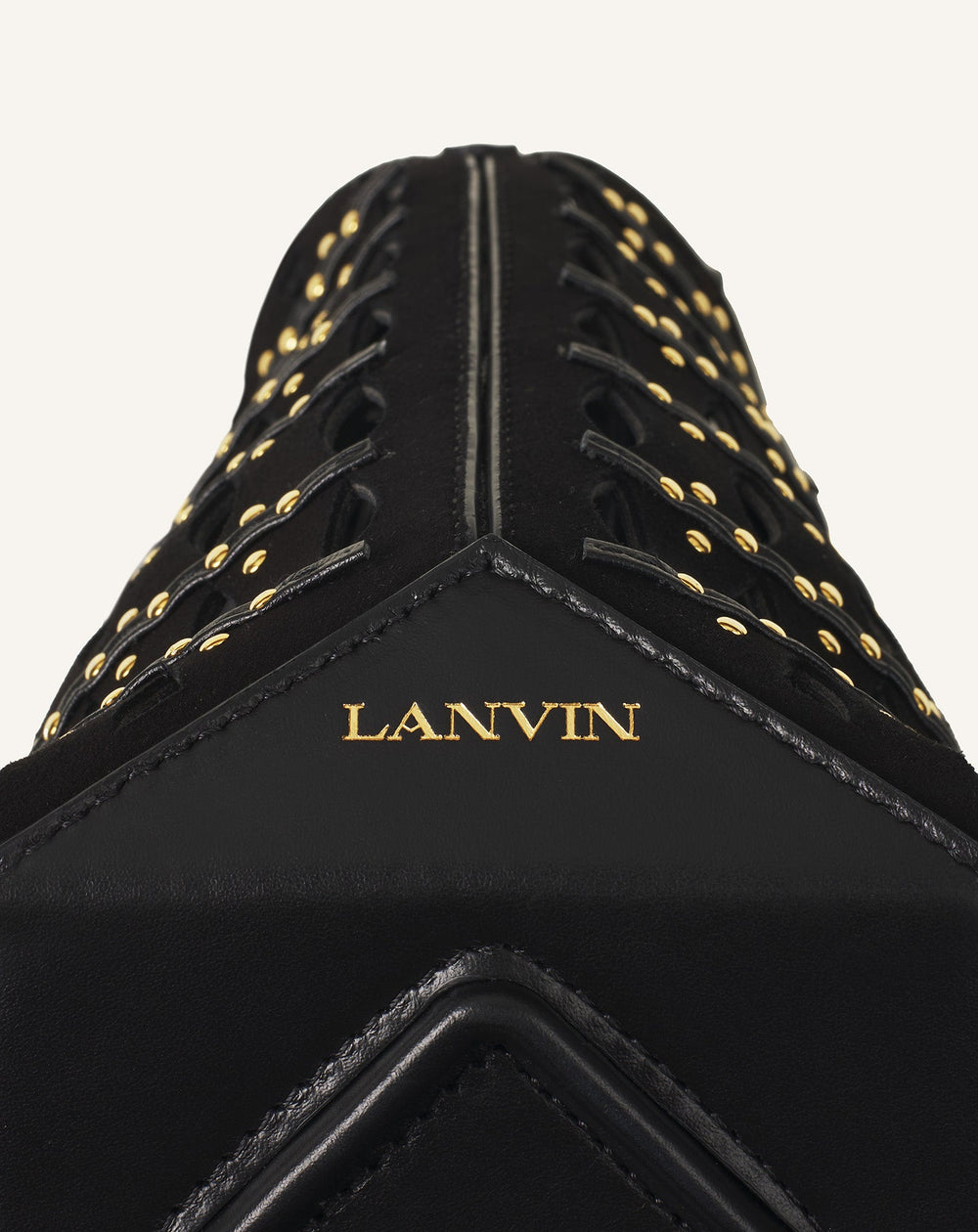 Black Catch Nano By Lanvin Bucket Bag In Suede