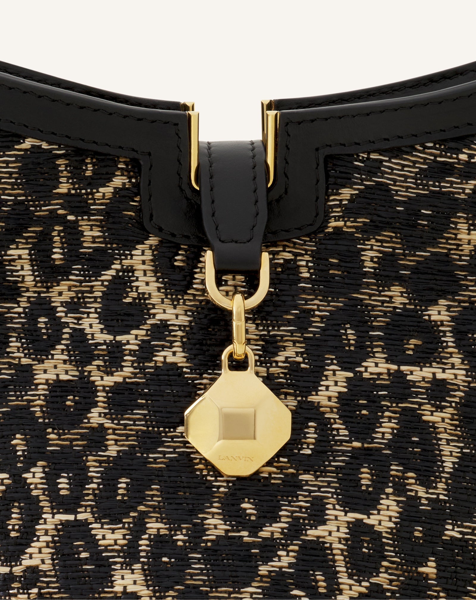 Sac Sceau En Rafia Avec Sangle Pm Beige