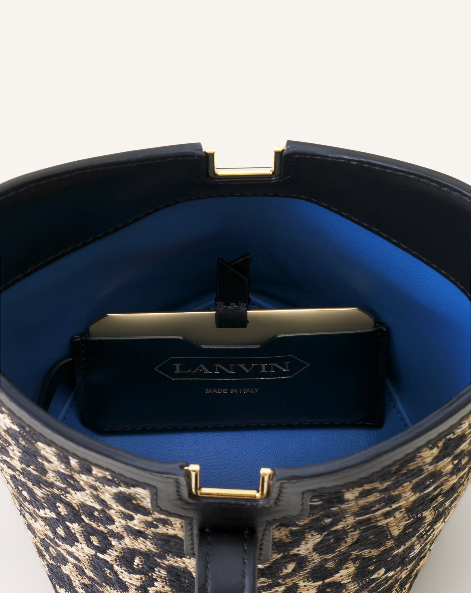Sac Sceau En Rafia Avec Sangle Pm Beige