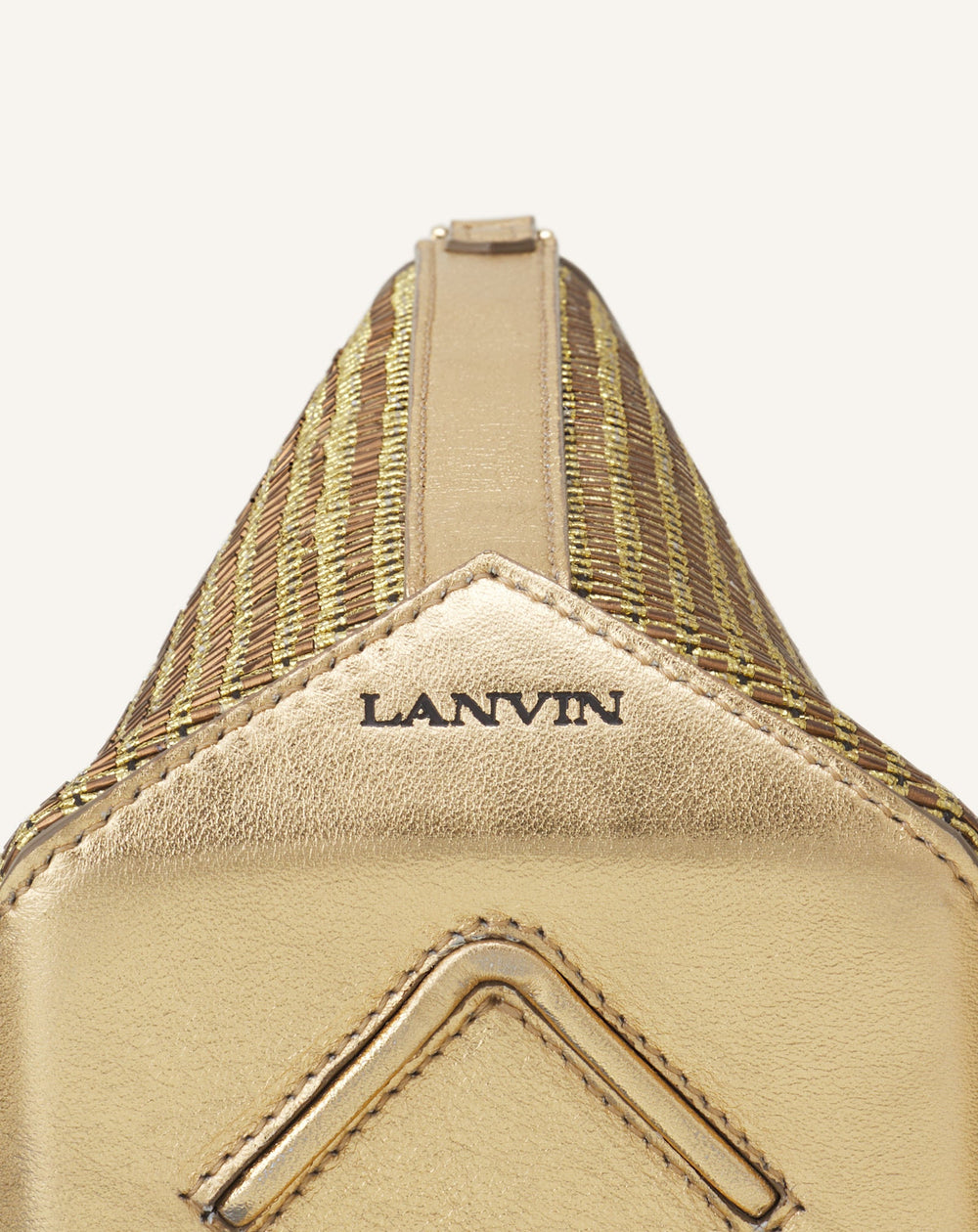 Sac Seau Catch By Lanvin En Raffia Silver