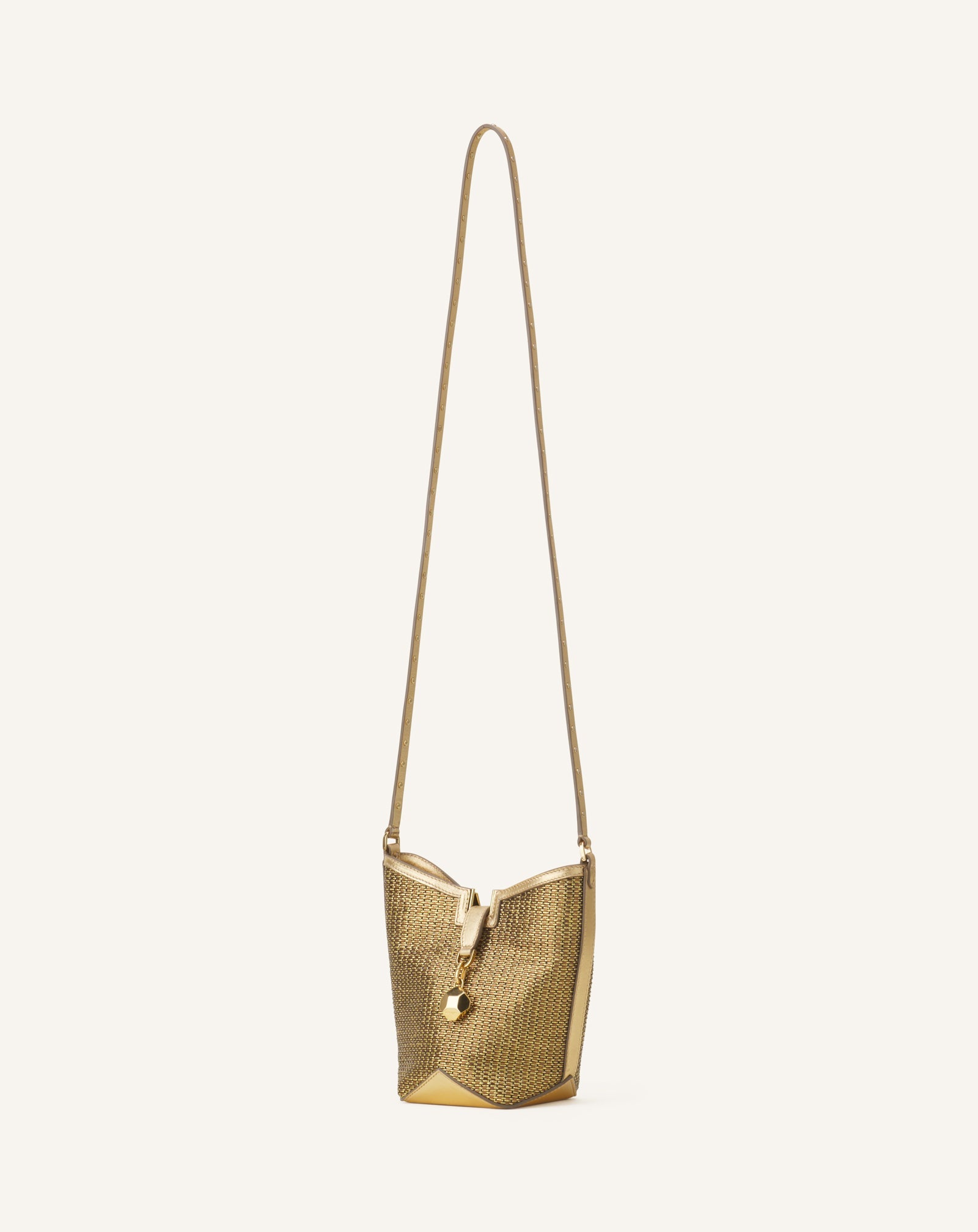 Sac Seau Catch By Lanvin En Raffia Silver
