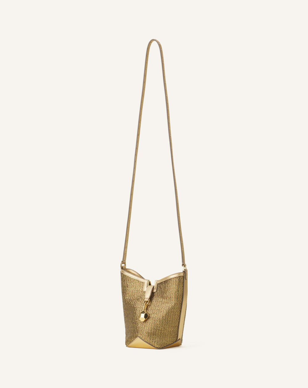 Sac Seau Catch By Lanvin En Raffia Silver