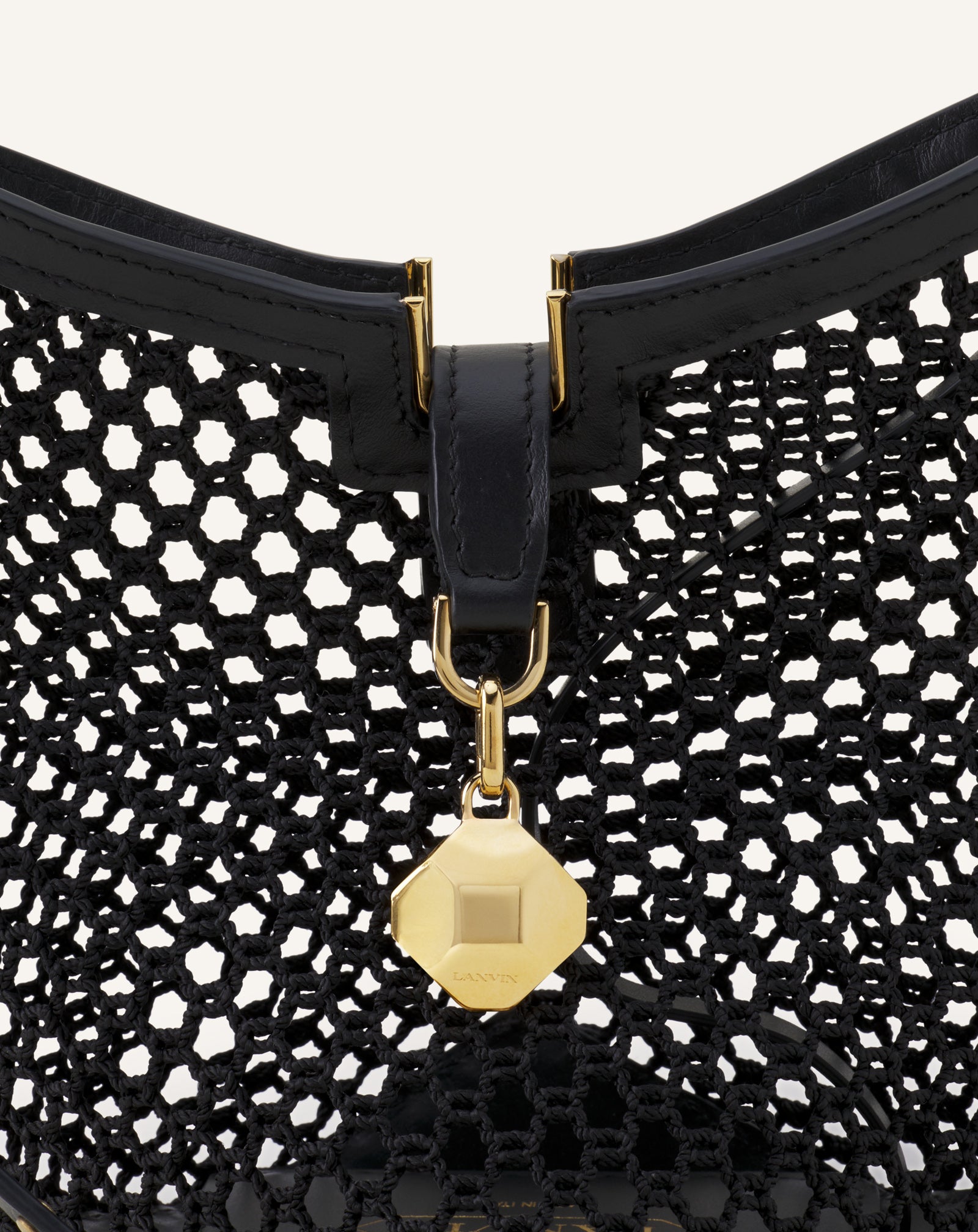 Sac Nano Catch By Lanvin En Fishnet White