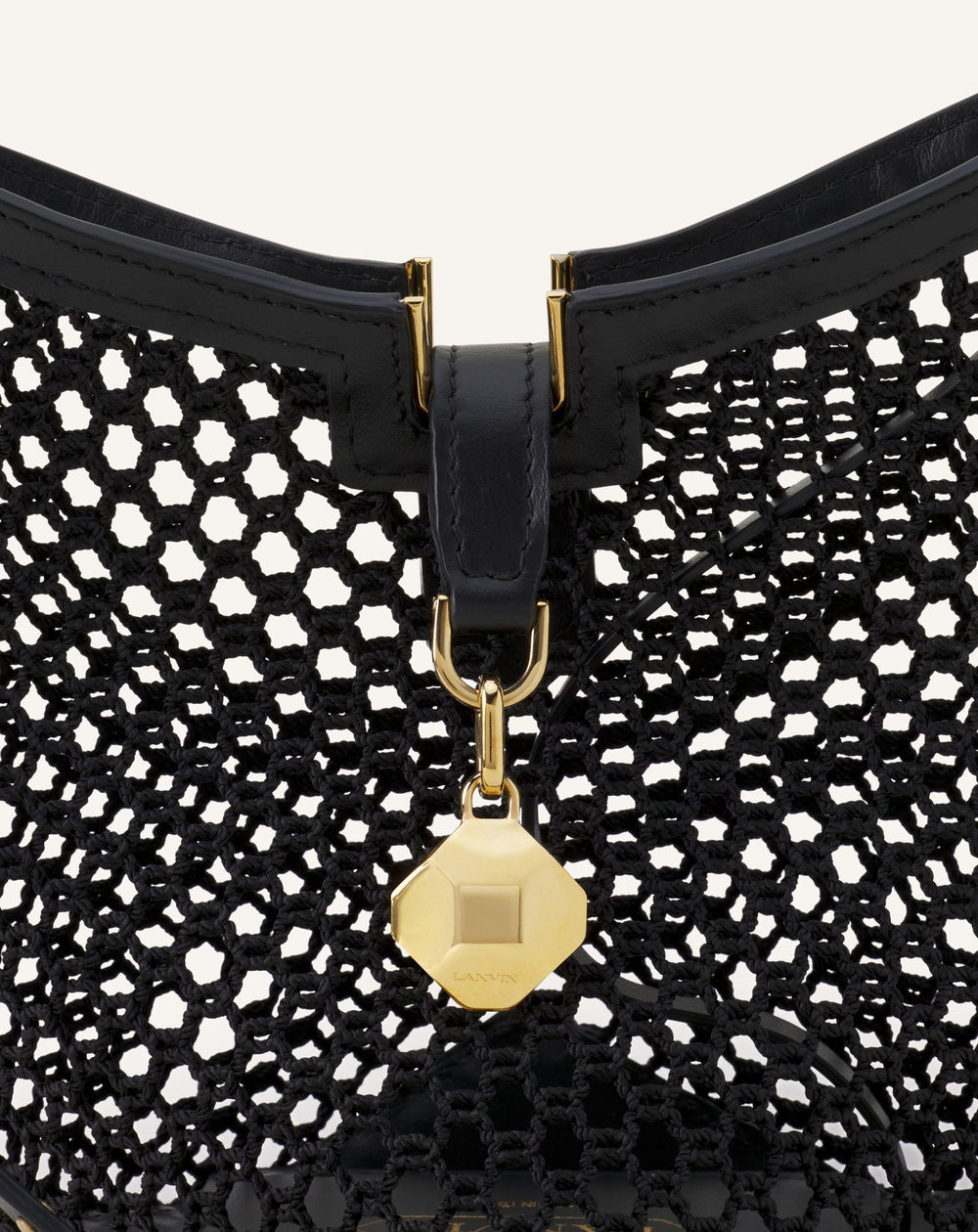 Sac Nano Catch By Lanvin En Fishnet White