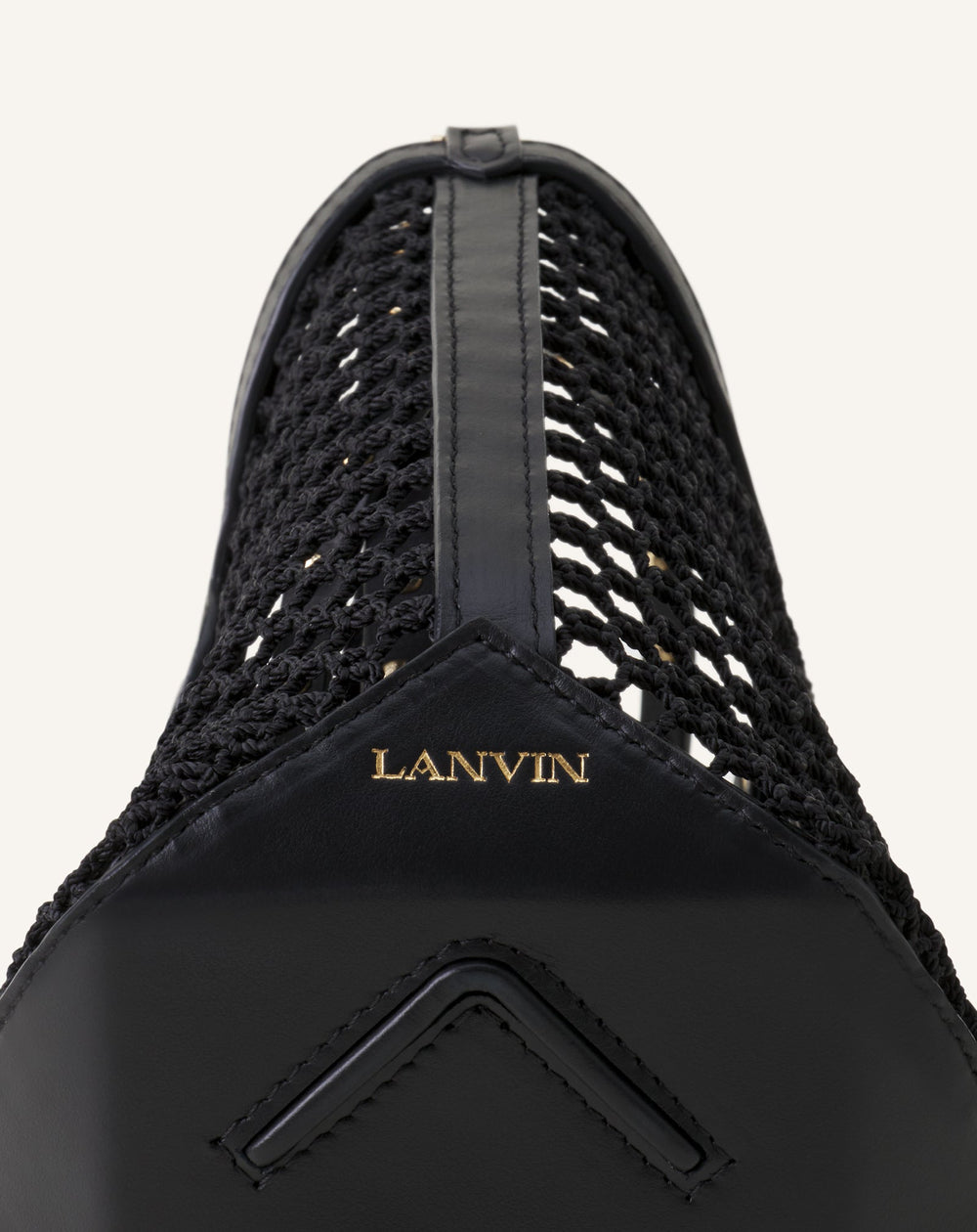 Sac Nano Catch By Lanvin En Fishnet White