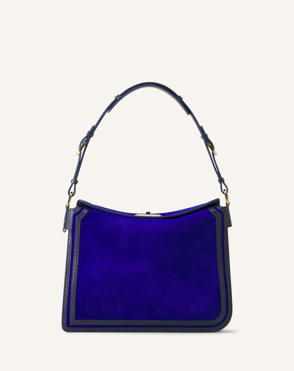 Compagnon Sac Epaule Asymetrique En Daim Mm Blue