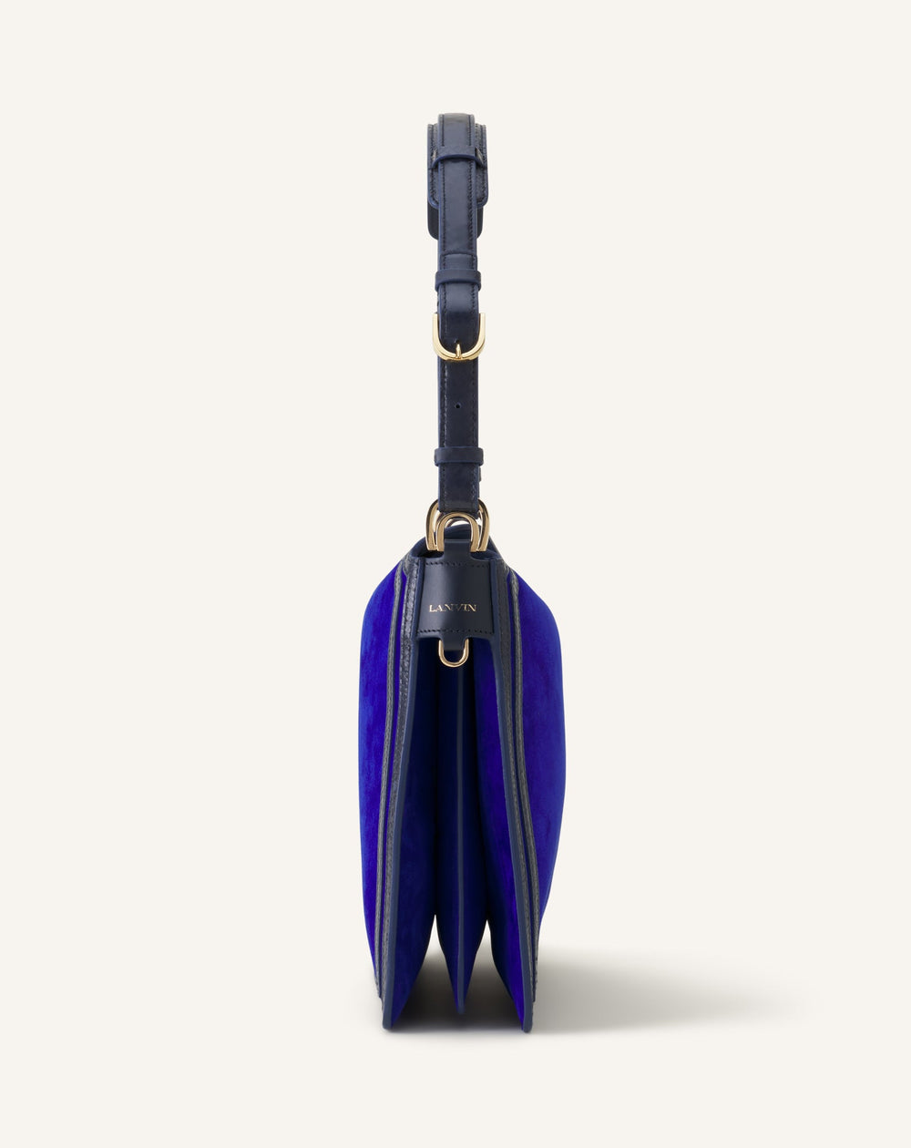 Compagnon Sac Epaule Asymetrique En Daim Mm Blue