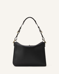 Black Compagnon Asymmetrical Bag In Leather