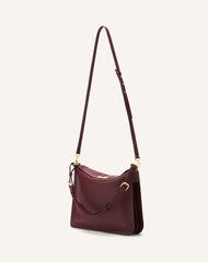 Brown Compagnon Asymmetrical Bag In Leather