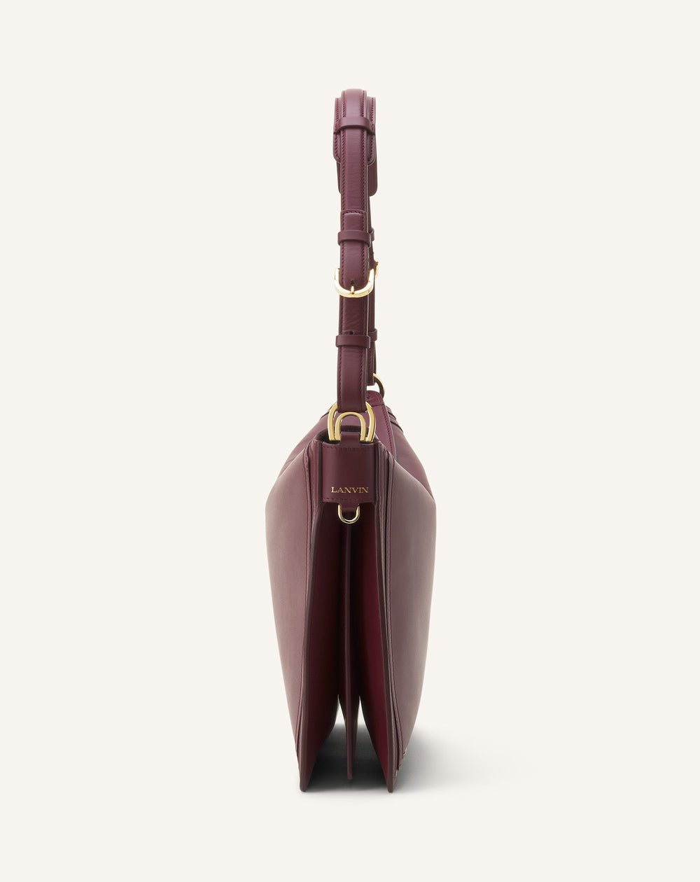 Brown Compagnon Asymmetrical Bag In Leather
