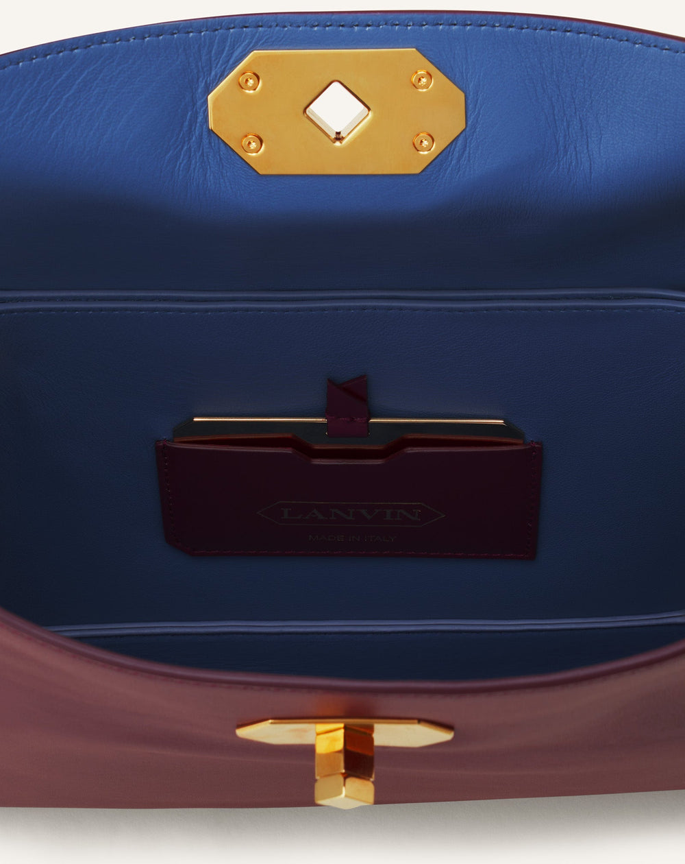 Brown Compagnon Asymmetrical Bag In Leather