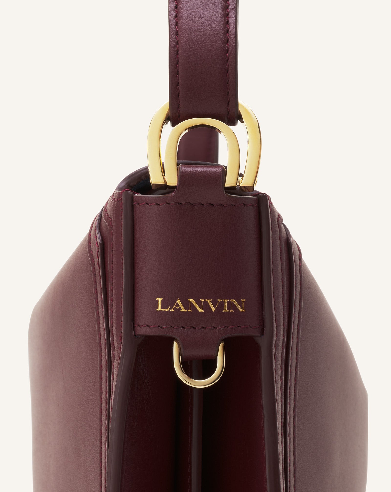 Brown Compagnon Asymmetrical Bag In Leather