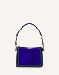 Compagnon Sac Epaule Asymetrique Finition Python Pm Blue