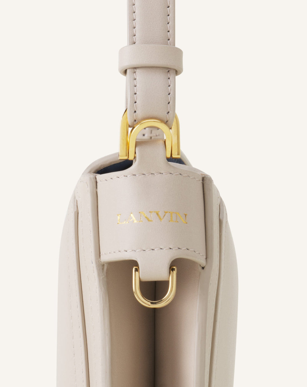 Sac Compagnon Asymetrique En Cuir White