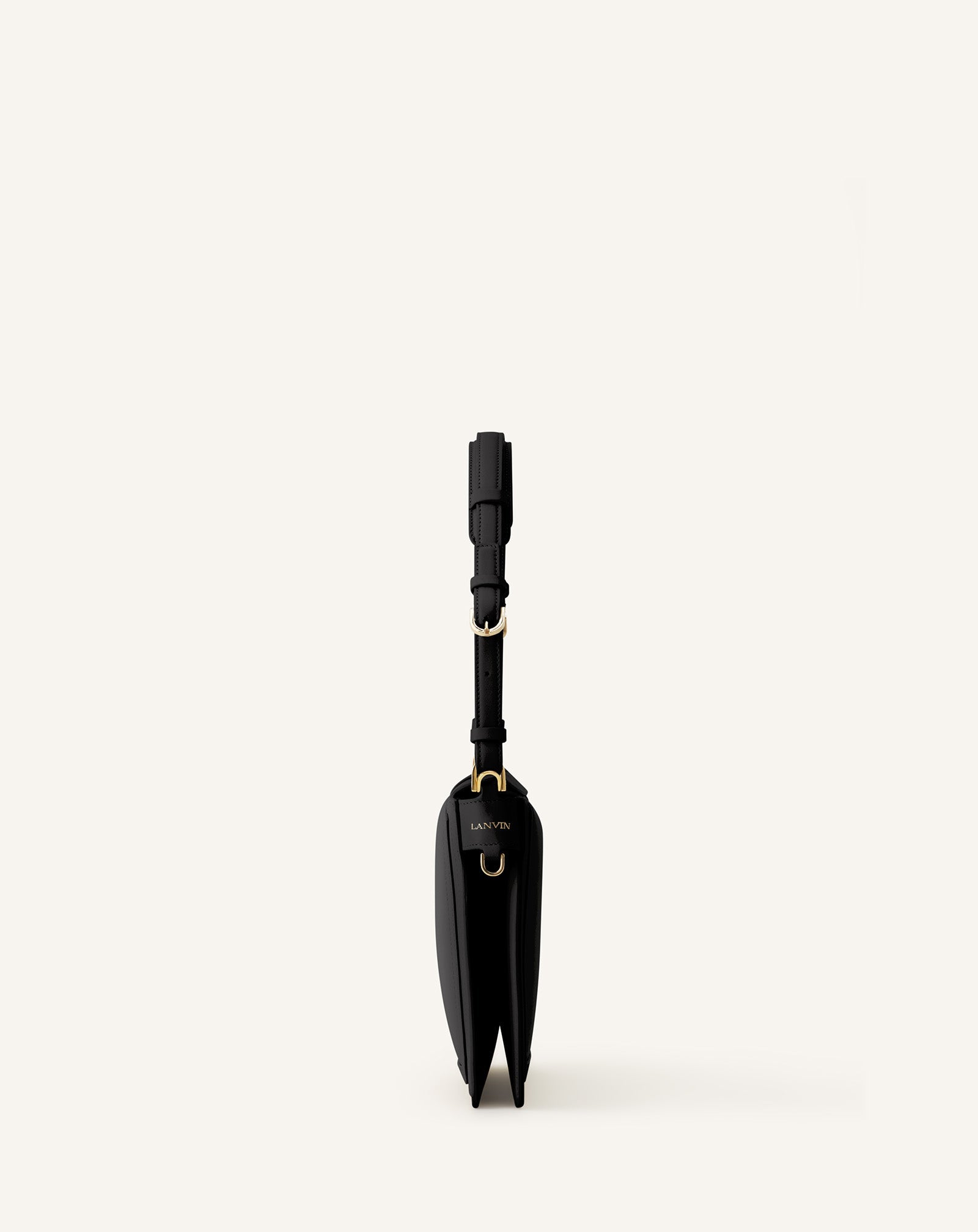 Sac Compagnon Asymetrique En Cuir Black
