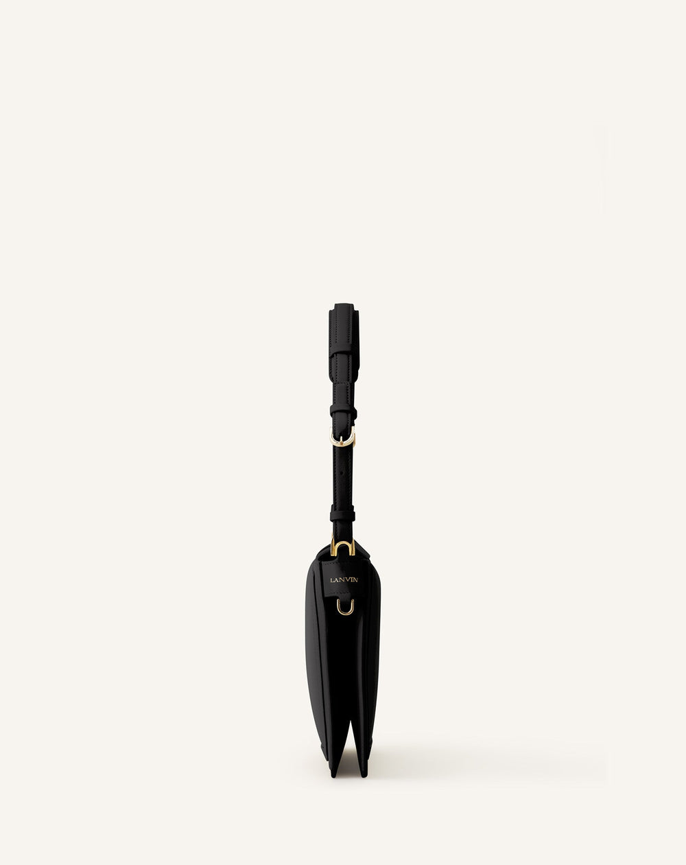 Sac Compagnon Asymetrique En Cuir Black
