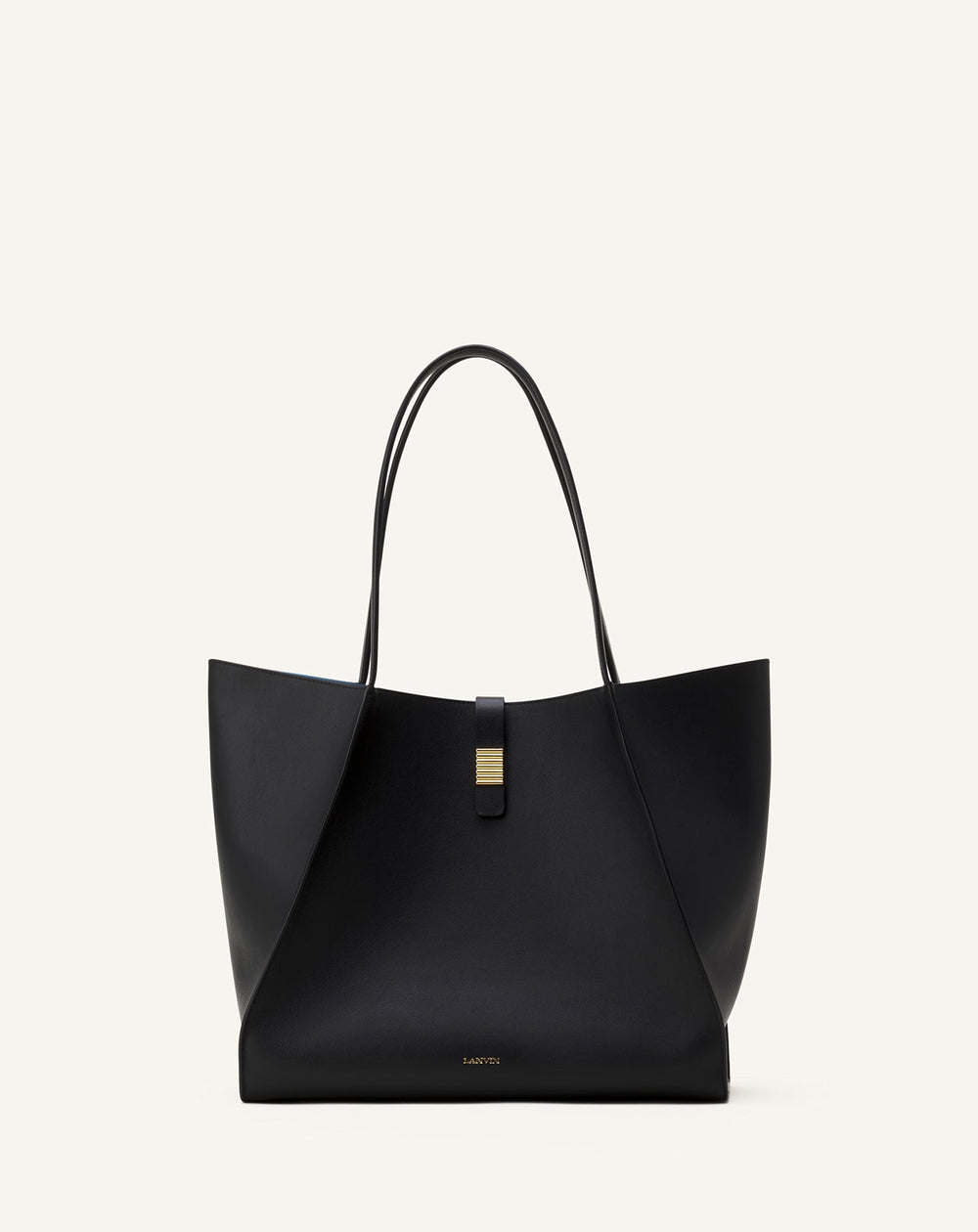 Black Concerto Arpège Leather Tote Bag