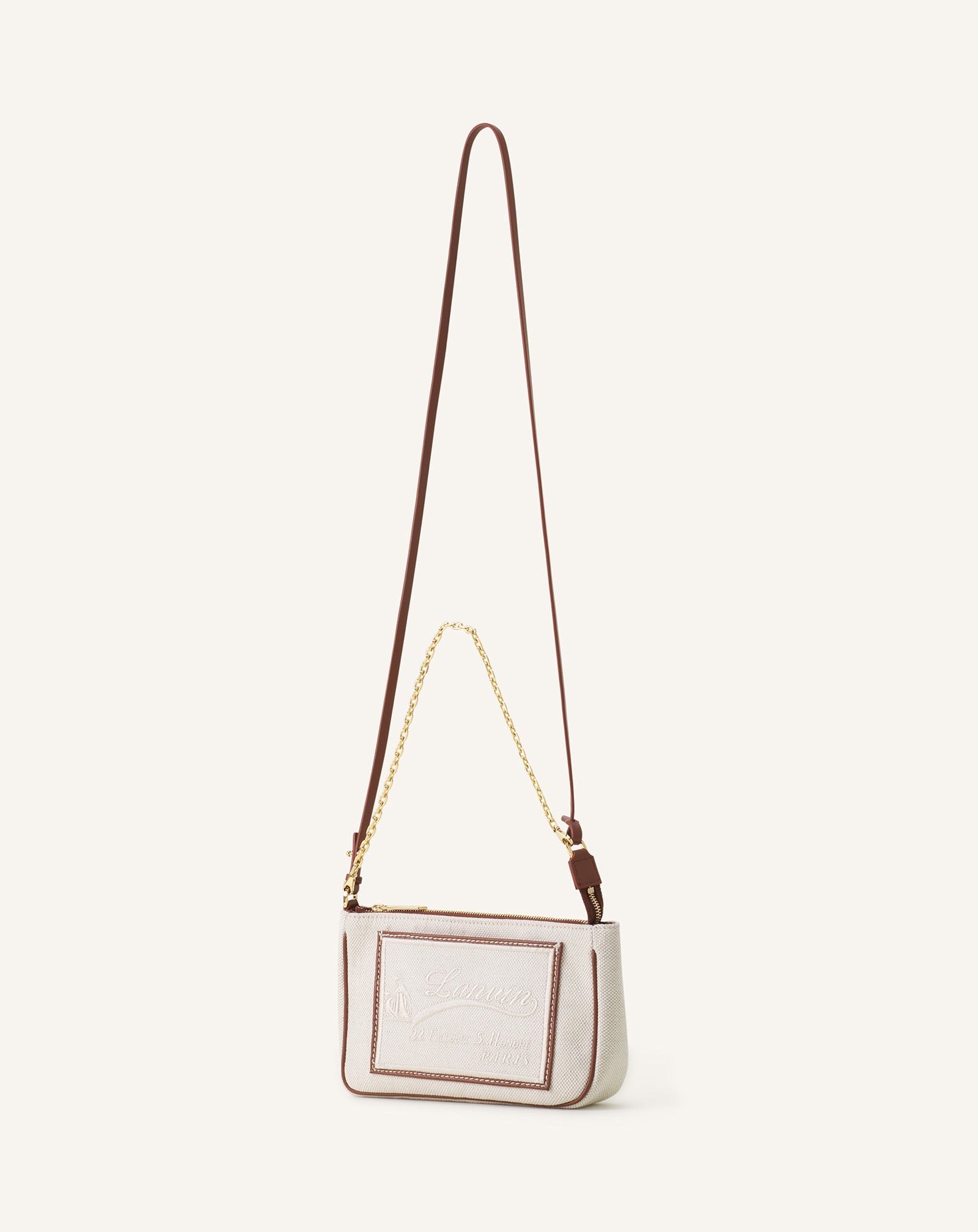 Petit Compagnon Sac Epaule Zippe Canvas